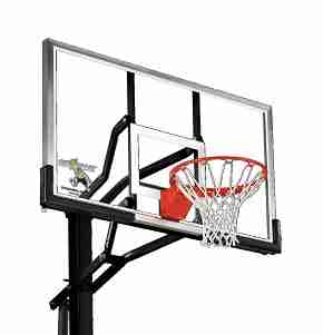 Silverback In-Ground Basketball System with Tempered Glass Backboard