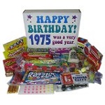 40th Birthday Gift Basket Box of Retro Candy