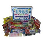 50th Birthday Gift Basket Box Retro Nostalgic Candy