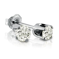 Amanda Rose 14k White Gold ¼ Carat Diamond Stud Earrings