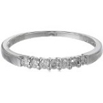 Amazon Collection 10k Gold Round 7-Stone Diamond Ring