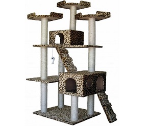 Go Pet Club Cat Tree Leopard Print