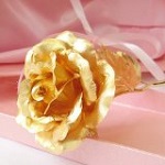 KDLINKS 24K 6 Inch Gold Foil Rose