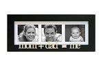 Mom+Dad=me Wood 3 Opening Picture Frame Collage for 3x3