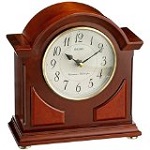 Seiko Mantel Chime Clock Brown Wooden Case