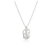 Sterling Silver "Loving Family" Mother with Two Children Pendant Necklace