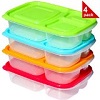 Sunsella Buddy Boxes-Plastic Bento Lunch Boxes