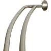 Zenna Home 35604BN Double Curved Shower Curtain Rod