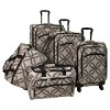 American Flyer Luggage Silver Clover 5 Piece Set