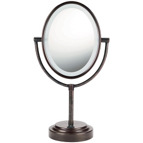 Conair Oval Double-Sided Lighted Mirror