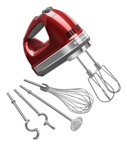 KitchenAid KHM926CA 9-Speed Digital Hand Mixer with Turbo Beater II Accessories and Pro Whisk