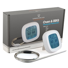 Supreme Home Cook Oven & BBQ Touchscreen Digital Meat Cooking Thermometer