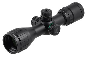 The UTG 3-9x32 Compact CQB Bug Buster AO RGB Scope