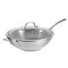 Calphalon Triply Stainless Steel 12-Inch Stir Fry with Cover