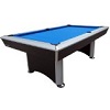 Playcraft Sprint Blue Cloth Pool Table, Black/Grey