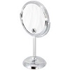 Decobros 6-inch Tabletop Two-Sided Swivel Vanity Mirror with 8x Magnification