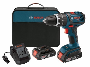 Bosch DDS181-02 18-Volt Lithium-Ion 1/2-Inch Compact Tough Drill/Driver Kit