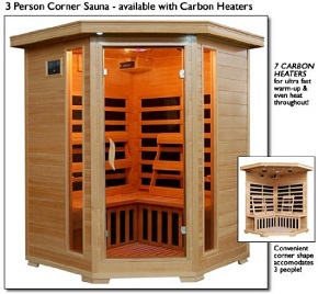 Heat Wave 3-Person Corner Sauna