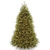 National Tree Dunhill Fir Hinged Tree with 750 Clear Lights, 7-1/2-Feet
