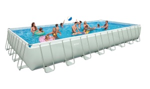 Intex 32 x 16 x 52 Ultra Frame Rectangular Swimming Pool Set