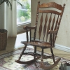 Monarch Specialties Embossed Back Rocking Chair