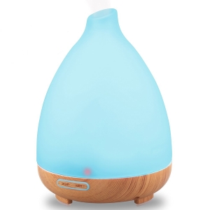 URPOWER 130ml Frosted Glass Aromatherapy Essential Oil Diffuser