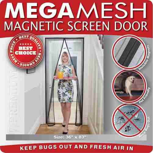 Easy Install Magnetic Screen Door