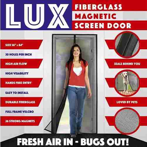 Lux Screens Magnetic Screen Door