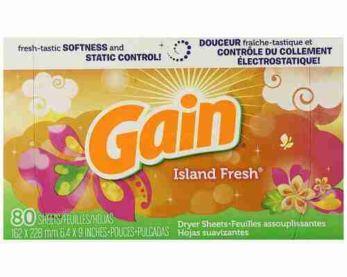 Gain With Freshlock Island Fresh Dryer Sheets